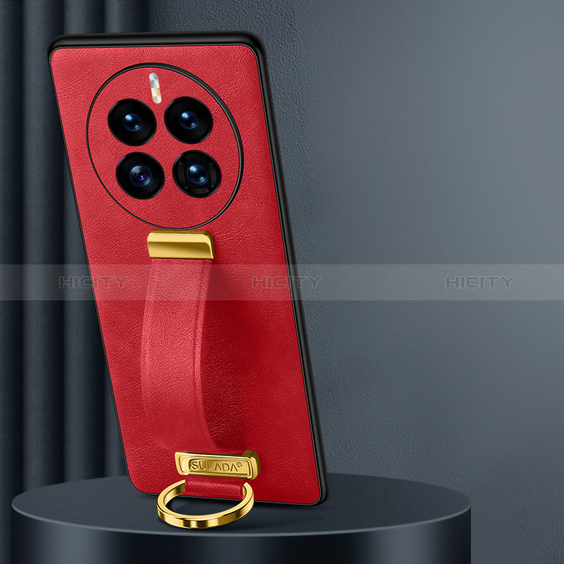 Funda Lujo Cuero Carcasa LD5 para Huawei Mate 50E Rojo