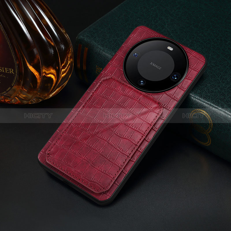 Funda Lujo Cuero Carcasa MT2 para Huawei Mate 60 Pro+ Plus Rojo