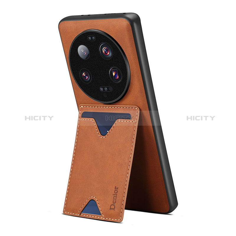 Funda Lujo Cuero Carcasa MT2 para Xiaomi Mi 13 Ultra 5G Marron