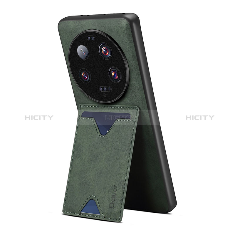 Funda Lujo Cuero Carcasa MT2 para Xiaomi Mi 13 Ultra 5G Verde