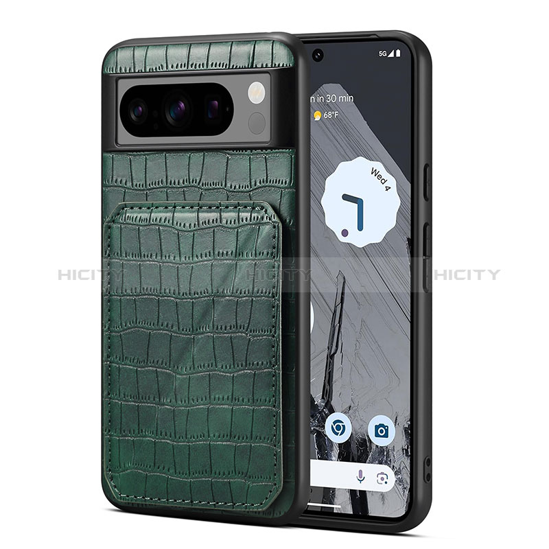 Funda Lujo Cuero Carcasa MT3 para Google Pixel 8 Pro 5G Verde