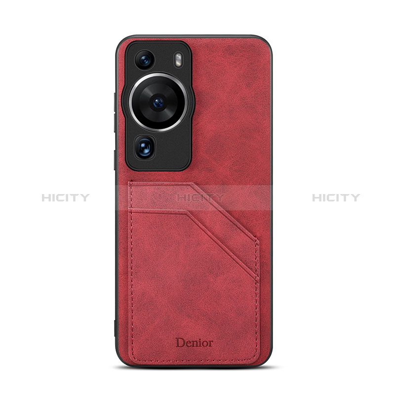 Funda Lujo Cuero Carcasa MT3 para Huawei P60 Pro Rojo