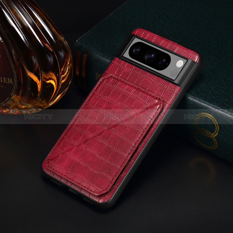 Funda Lujo Cuero Carcasa MT4 para Google Pixel 8 Pro 5G Rojo