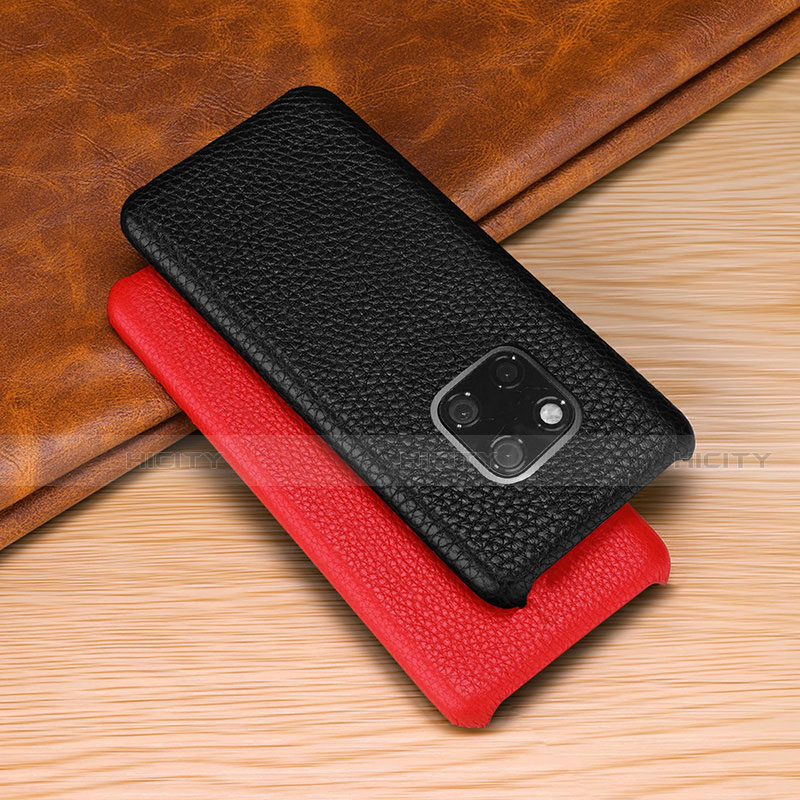 Funda Lujo Cuero Carcasa P01 para Huawei Mate 20 Pro