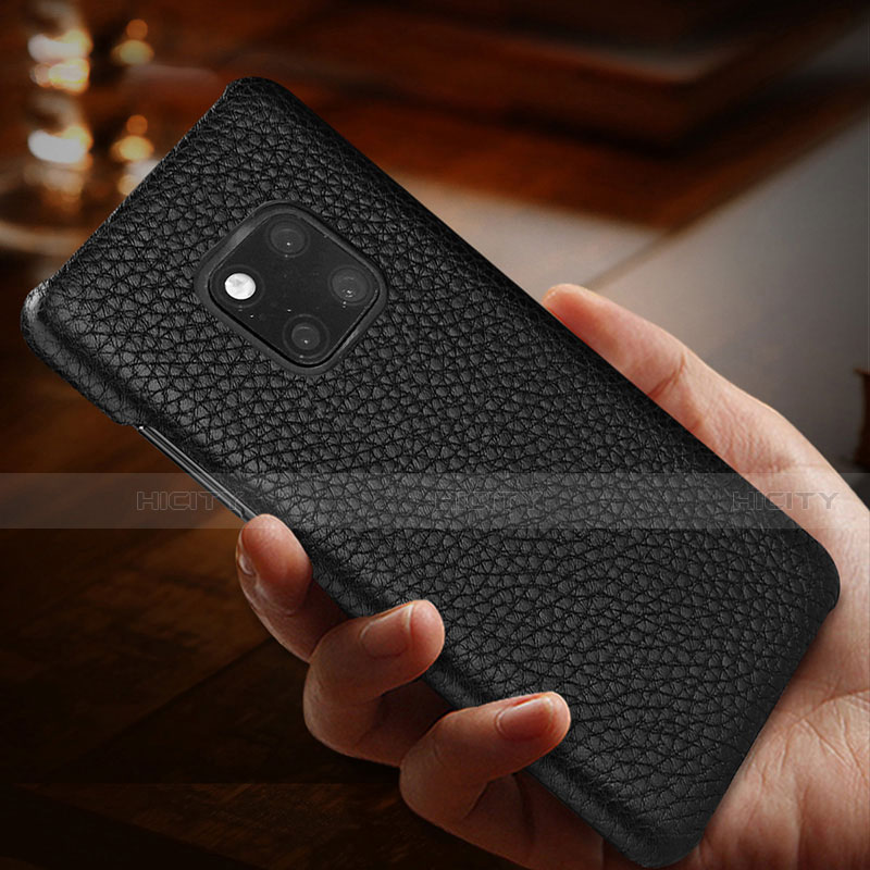 Funda Lujo Cuero Carcasa P01 para Huawei Mate 20 Pro