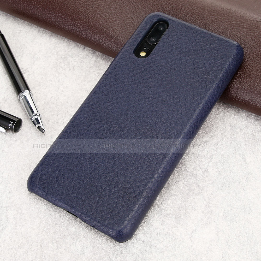 Funda Lujo Cuero Carcasa P01 para Huawei P20