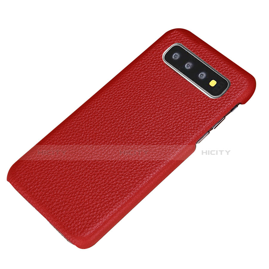 Funda Lujo Cuero Carcasa P01 para Samsung Galaxy S10