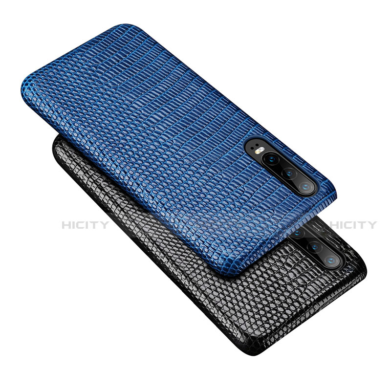 Funda Lujo Cuero Carcasa P02 para Huawei P30