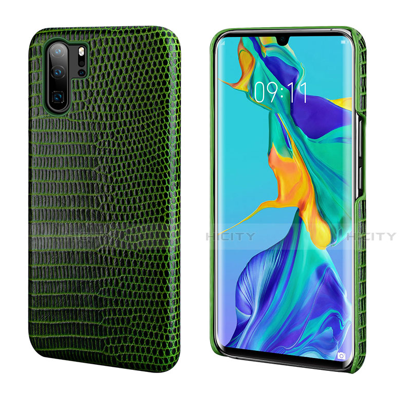 Funda Lujo Cuero Carcasa P02 para Huawei P30 Pro