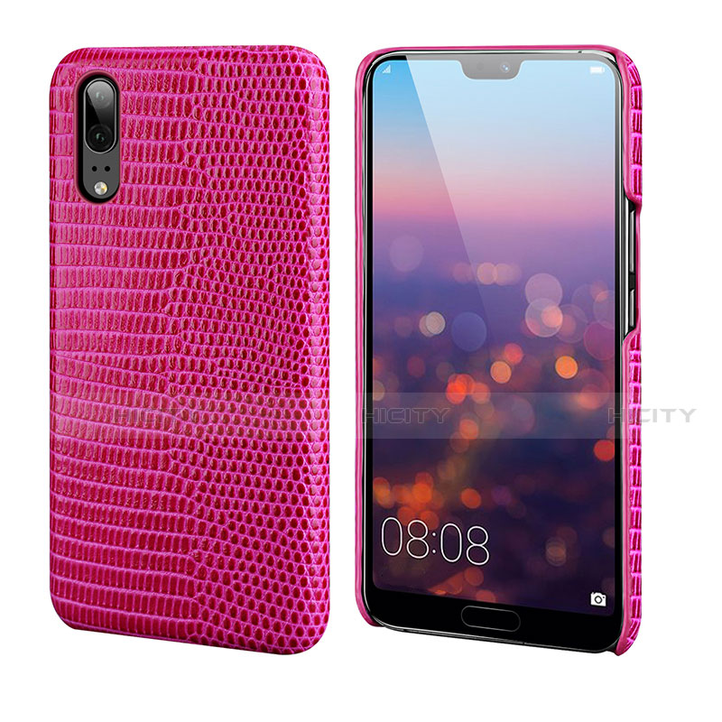 Funda Lujo Cuero Carcasa P03 para Huawei P20