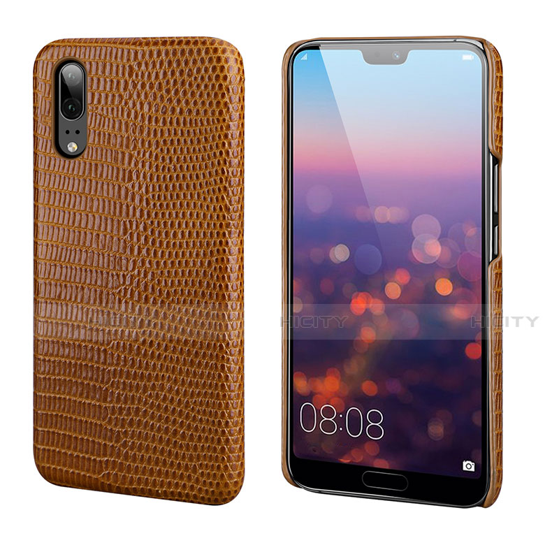 Funda Lujo Cuero Carcasa P03 para Huawei P20