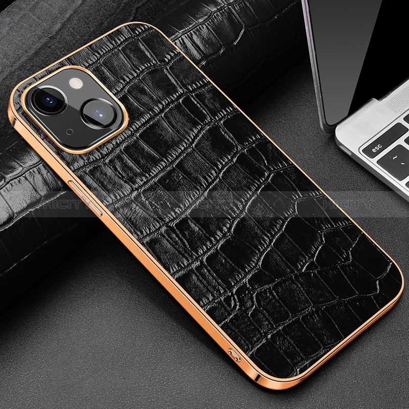 Funda Lujo Cuero Carcasa para Apple iPhone 15