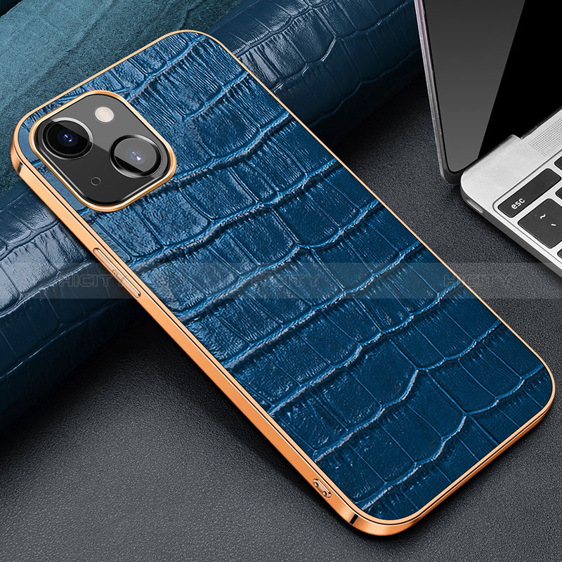 Funda Lujo Cuero Carcasa para Apple iPhone 15