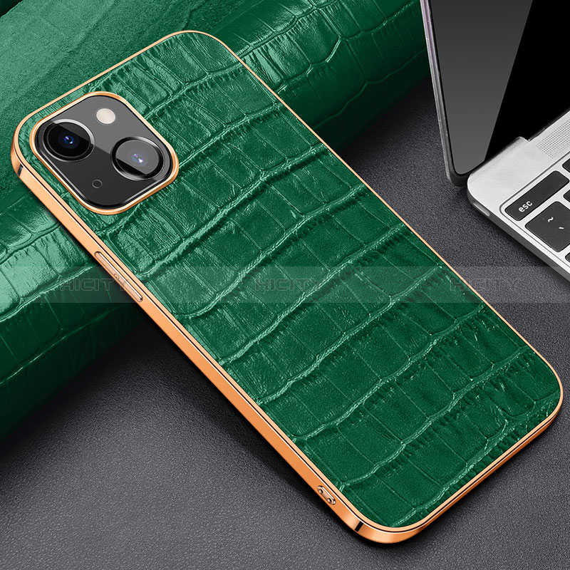 Funda Lujo Cuero Carcasa para Apple iPhone 15