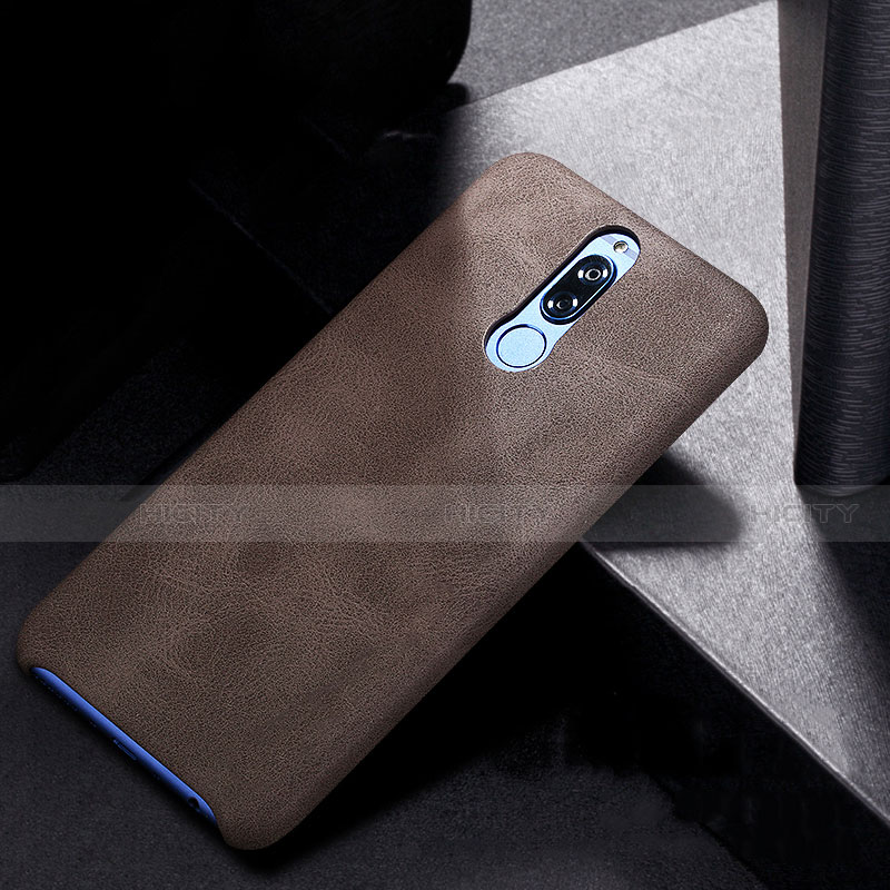 Funda Lujo Cuero Carcasa para Huawei G10 Marron