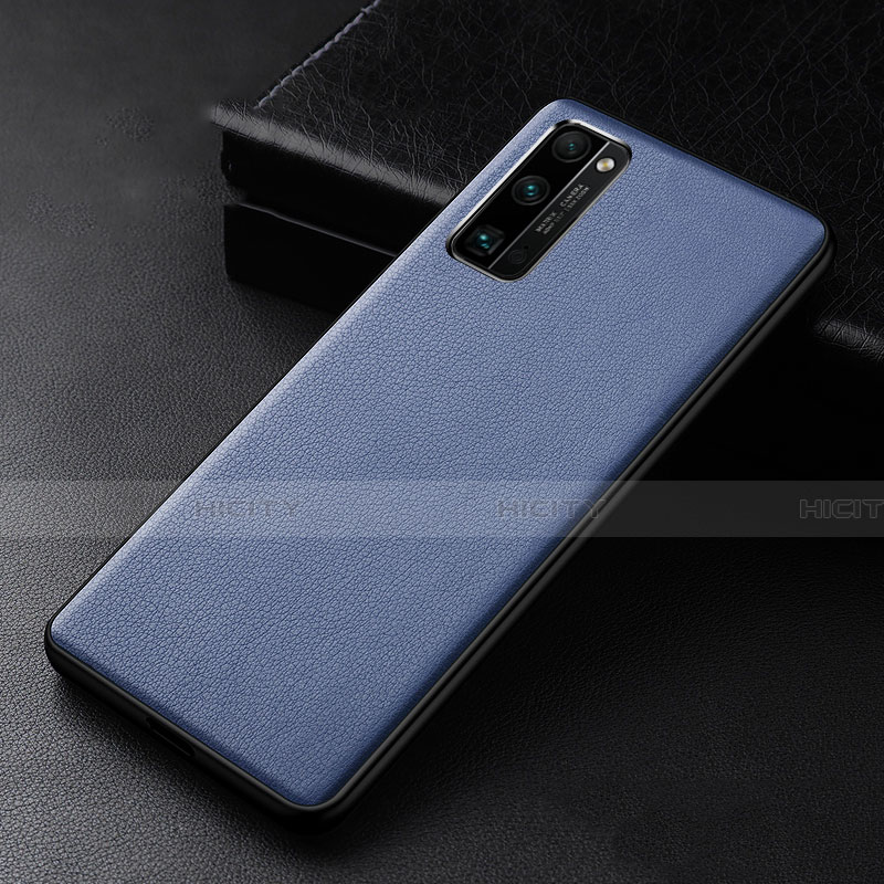 Funda Lujo Cuero Carcasa para Huawei Honor 30 Pro Azul