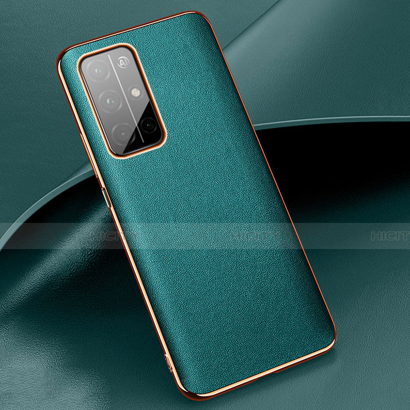 Funda Lujo Cuero Carcasa para Huawei Honor 30S Cian