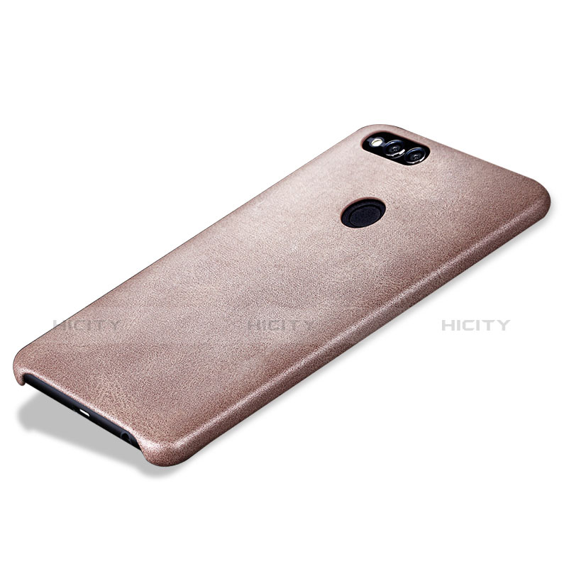 Funda Lujo Cuero Carcasa para Huawei Honor 7X Oro