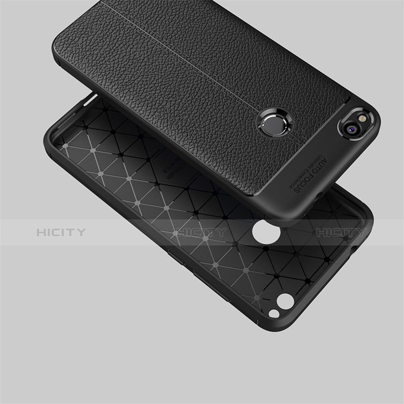 Funda Lujo Cuero Carcasa para Huawei Honor 8 Lite Negro