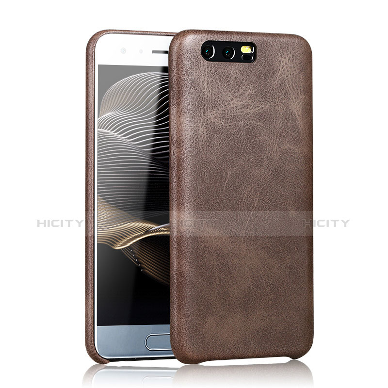 Funda Lujo Cuero Carcasa para Huawei Honor 9 Premium Marron