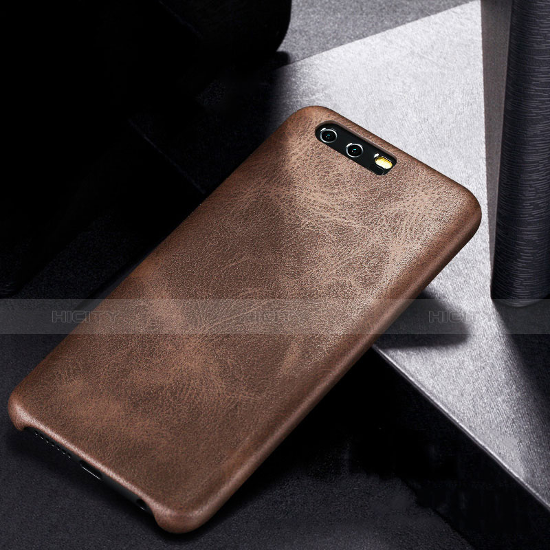 Funda Lujo Cuero Carcasa para Huawei Honor 9 Premium Marron