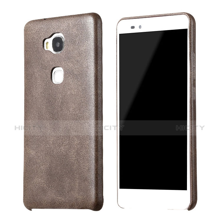 Funda Lujo Cuero Carcasa para Huawei Honor Play 5X Marron