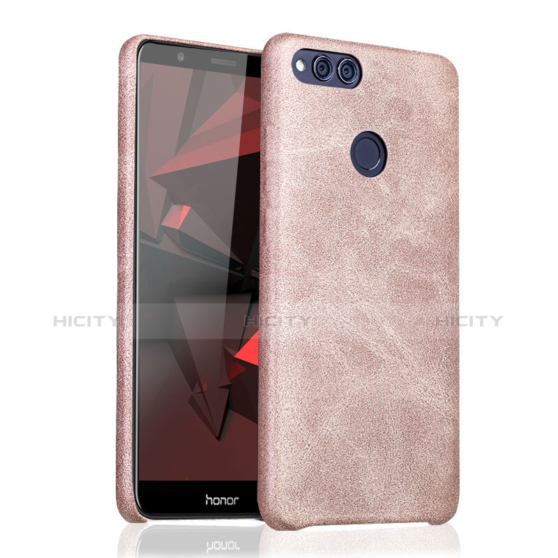 Funda Lujo Cuero Carcasa para Huawei Honor Play 7X Oro