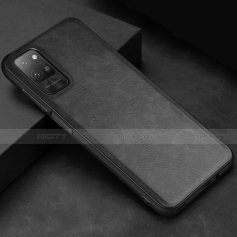 Funda Lujo Cuero Carcasa para Huawei Honor Play4 Pro 5G Negro