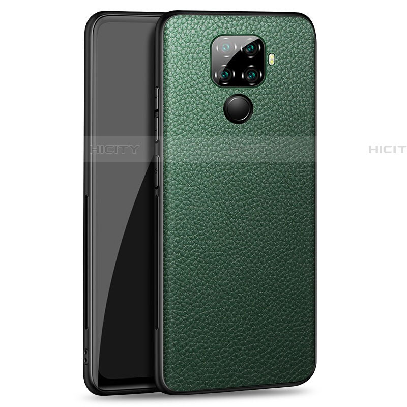 Funda Lujo Cuero Carcasa para Huawei Nova 5i Pro Verde