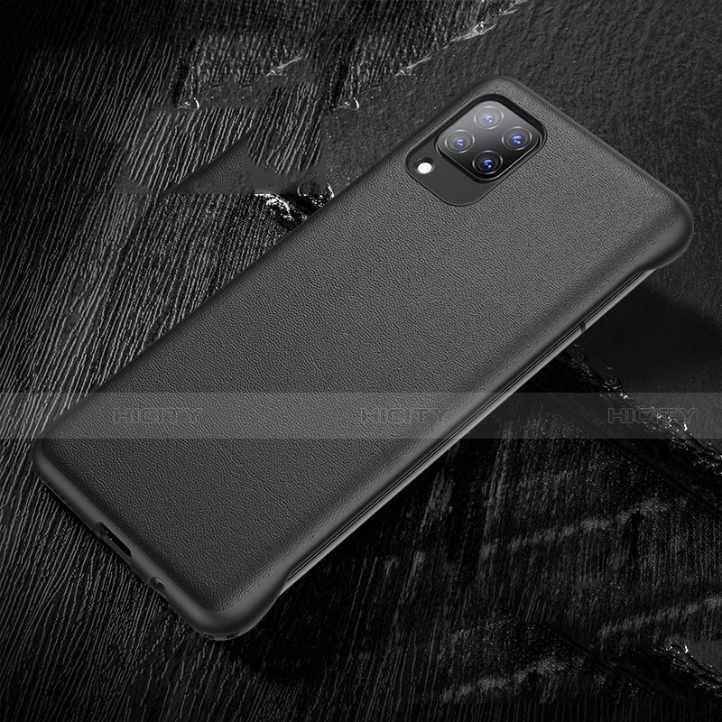 Funda Lujo Cuero Carcasa para Huawei Nova 6 SE Negro