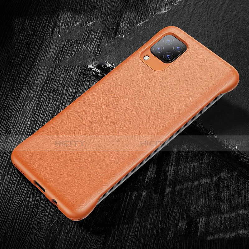 Funda Lujo Cuero Carcasa para Huawei Nova 7i Naranja