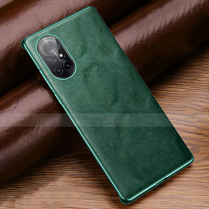 Funda Lujo Cuero Carcasa para Huawei Nova 8 5G Verde