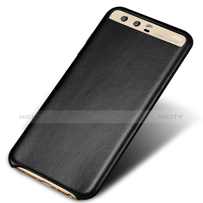 Funda Lujo Cuero Carcasa para Huawei P10 Negro