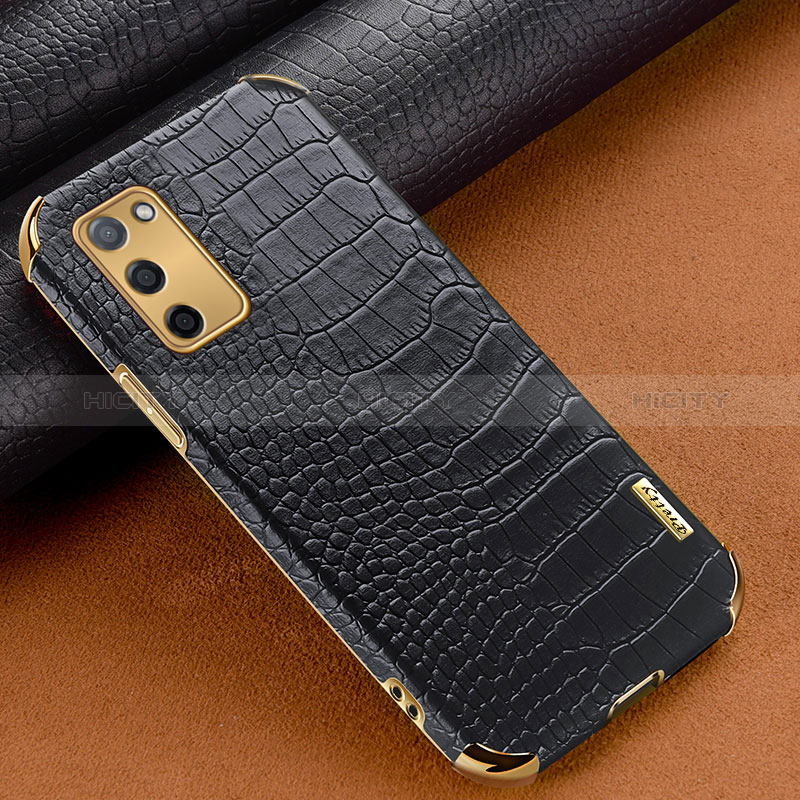 Funda Lujo Cuero Carcasa para Oppo A56 5G Negro