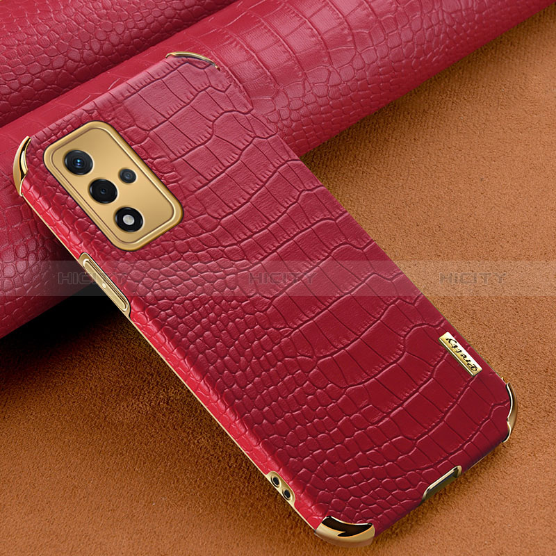 Funda Lujo Cuero Carcasa para Oppo A93s 5G Rojo