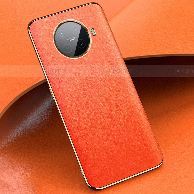 Funda Lujo Cuero Carcasa para Oppo Ace2 Naranja