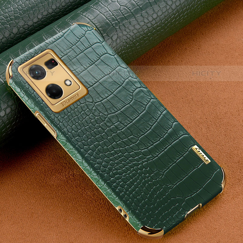 Funda Lujo Cuero Carcasa para Oppo F21 Pro 4G Verde