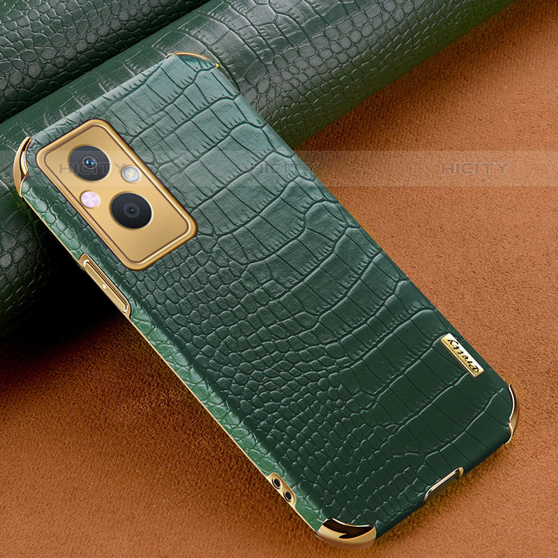 Funda Lujo Cuero Carcasa para Oppo F21 Pro 5G Verde