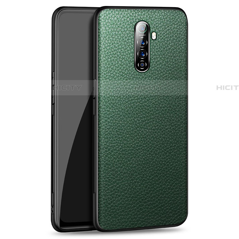 Funda Lujo Cuero Carcasa para Realme X2 Pro Verde