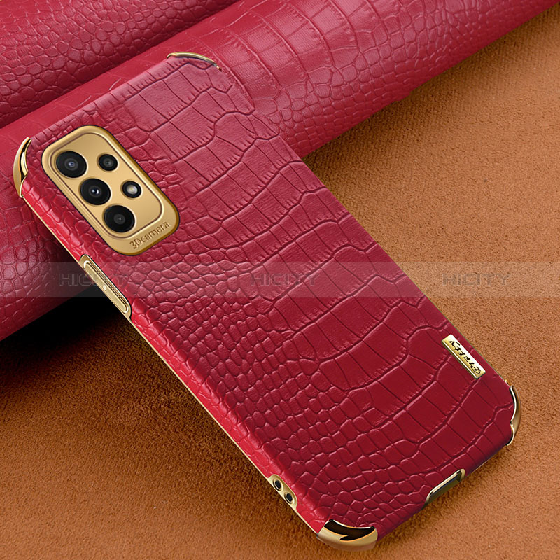 Funda Lujo Cuero Carcasa para Samsung Galaxy A23 5G Rojo