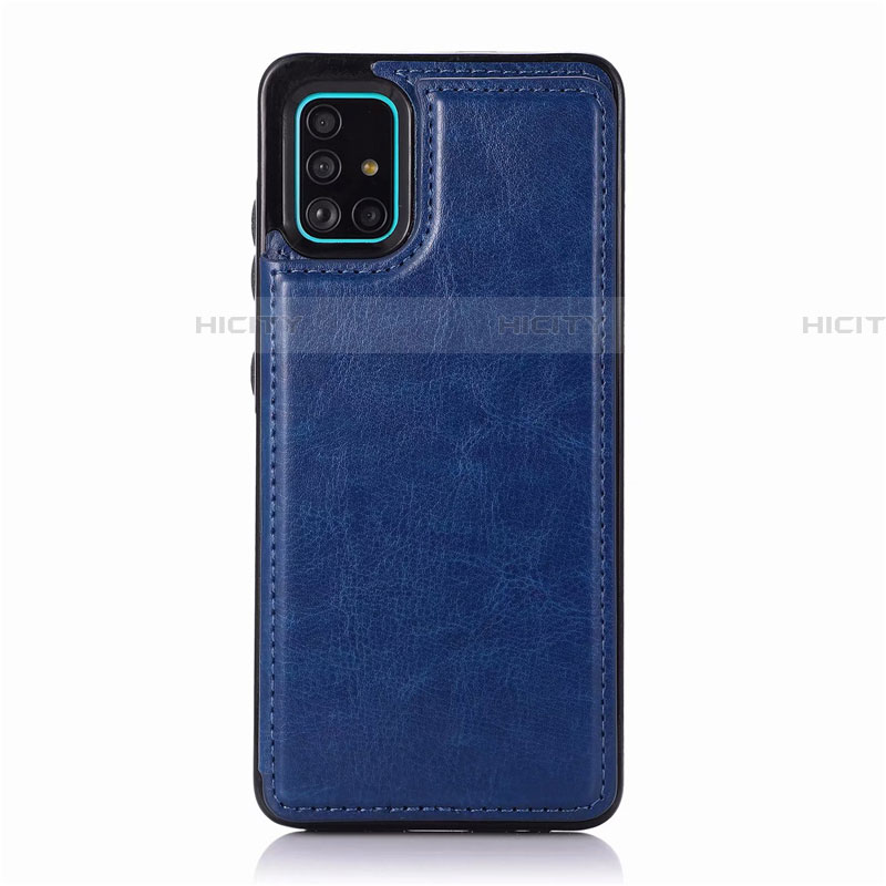 Funda Lujo Cuero Carcasa para Samsung Galaxy A51 5G Azul