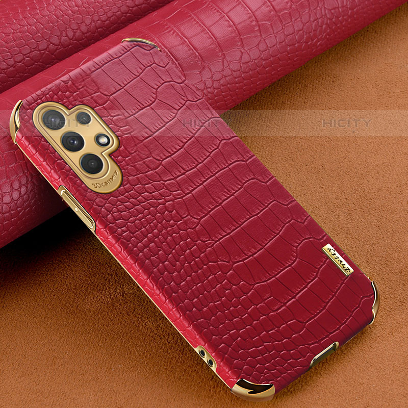 Funda Lujo Cuero Carcasa para Samsung Galaxy M32 5G Rojo