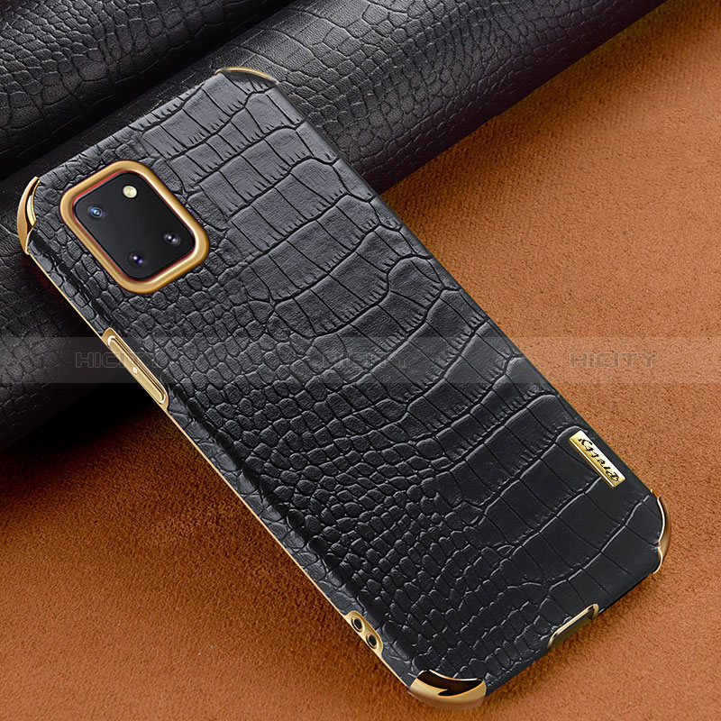 Funda Lujo Cuero Carcasa para Samsung Galaxy Note 10 Lite Negro