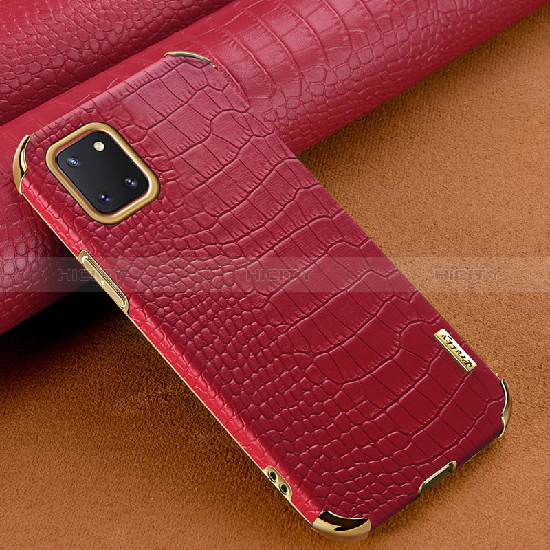 Funda Lujo Cuero Carcasa para Samsung Galaxy Note 10 Lite Rojo