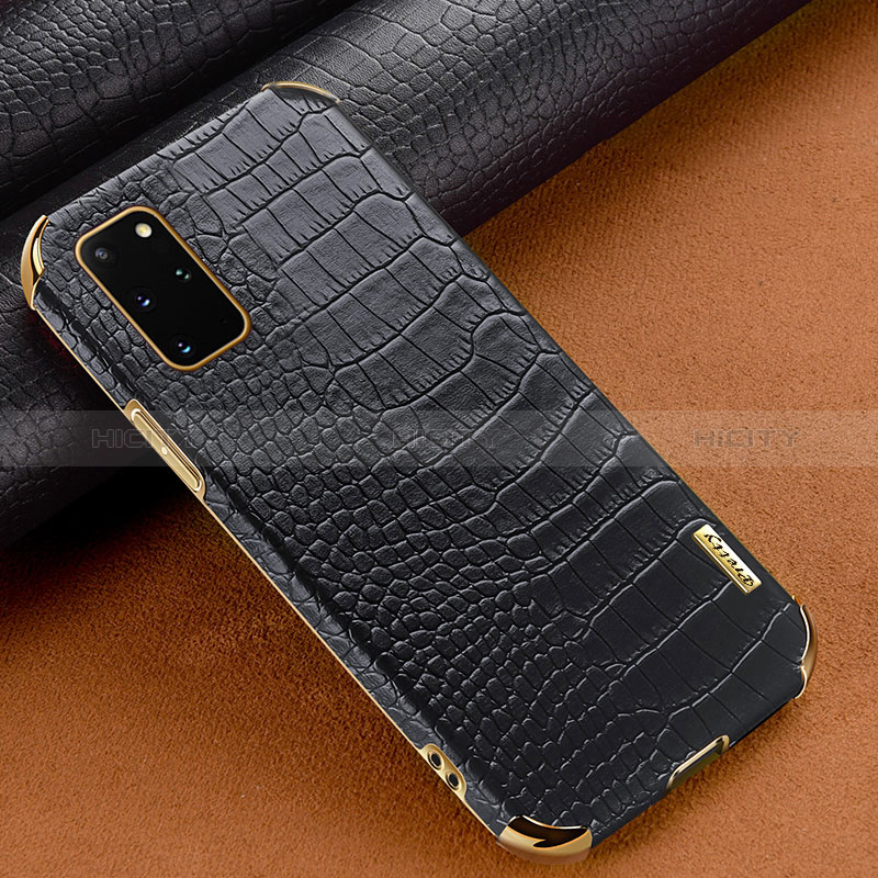 Funda Lujo Cuero Carcasa para Samsung Galaxy S20 Plus Negro