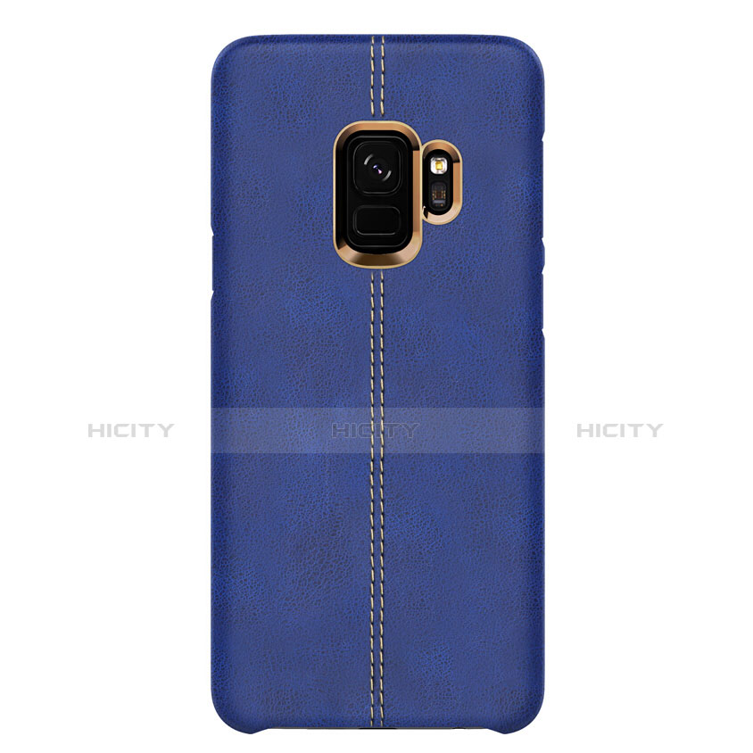 Funda Lujo Cuero Carcasa para Samsung Galaxy S9 Azul