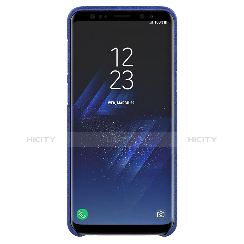 Funda Lujo Cuero Carcasa para Samsung Galaxy S9 Azul