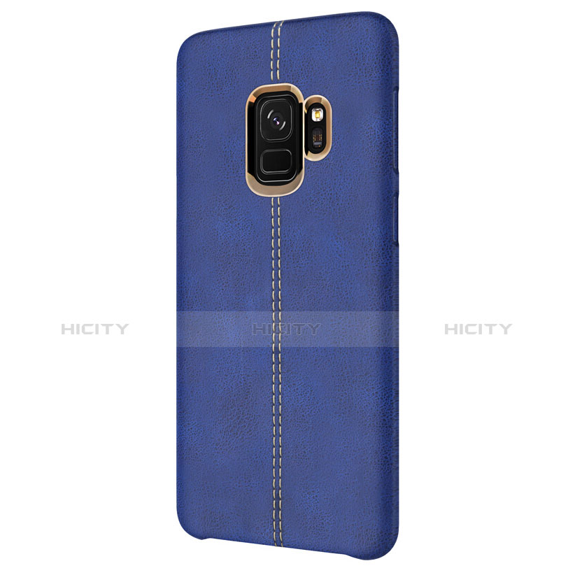 Funda Lujo Cuero Carcasa para Samsung Galaxy S9 Azul