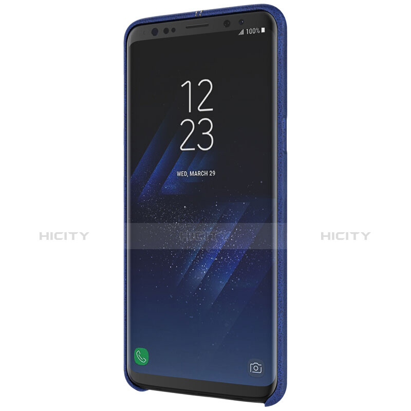 Funda Lujo Cuero Carcasa para Samsung Galaxy S9 Azul