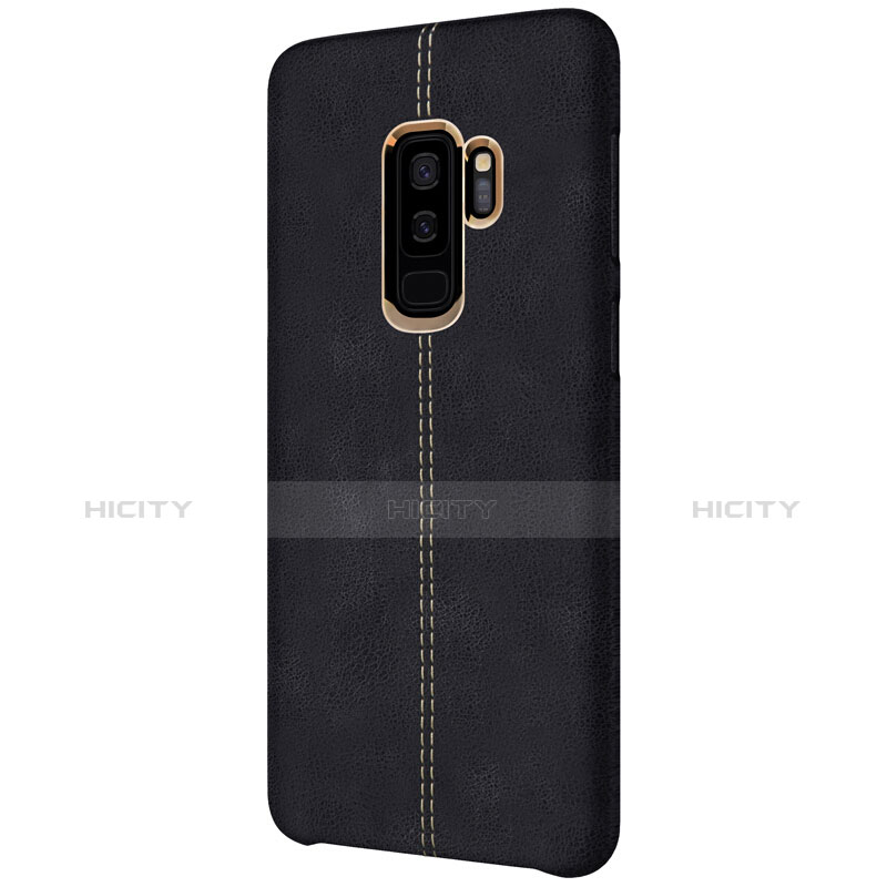 Funda Lujo Cuero Carcasa para Samsung Galaxy S9 Plus Negro